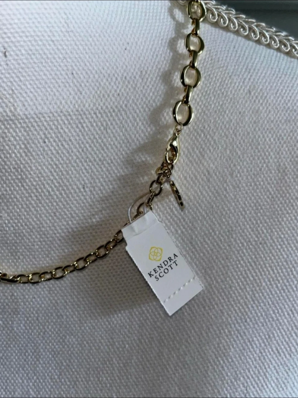 Kendra Scott Multicolor Link Chain Necklace - Pink Blue Green Purple Yellow